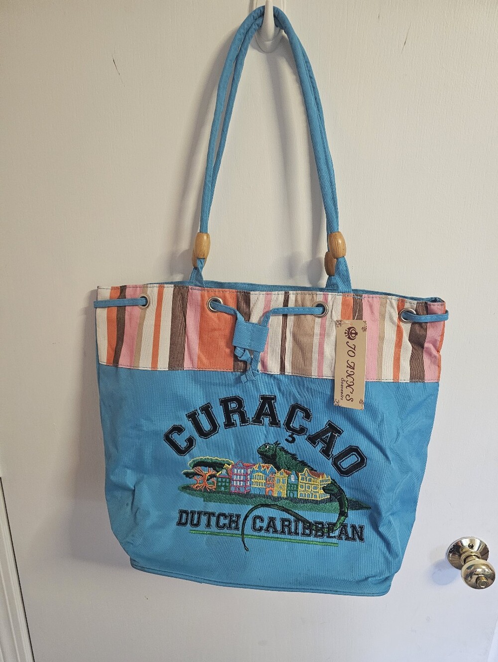 CURAÇAO Dutch Caribbean Blue Tote Bag